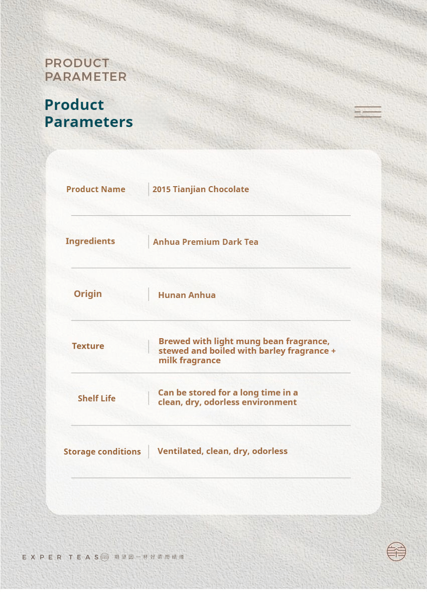 2015 Tianjian Chocolate Flavor Anhua Dark Tea - Five Roots Tea