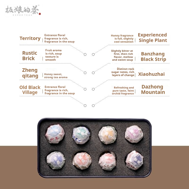 Ancient Tree Raw Pu-erh Collection - 8 Hand-Rolled Dragon Pearls