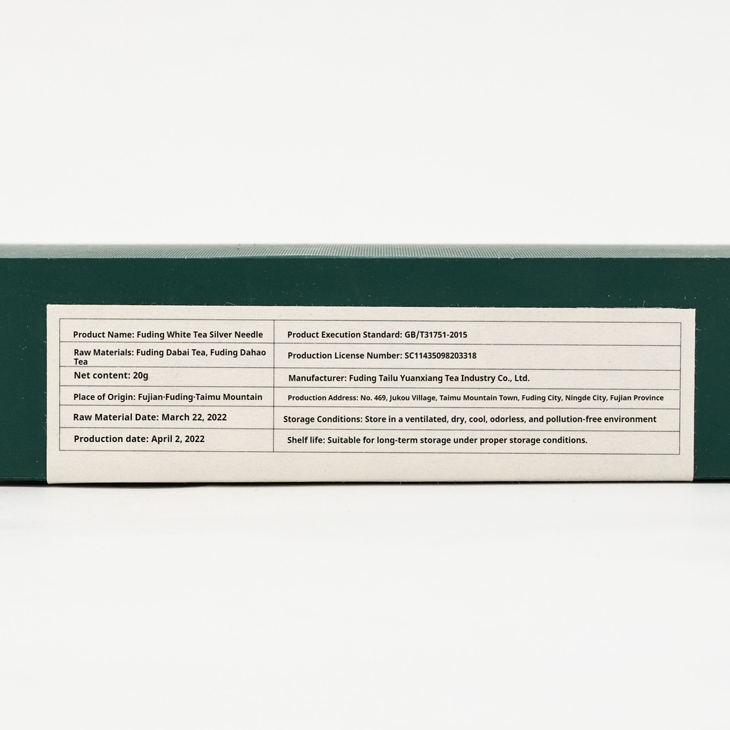 2025 Premium Silver Needle White Tea from Fuding 20g