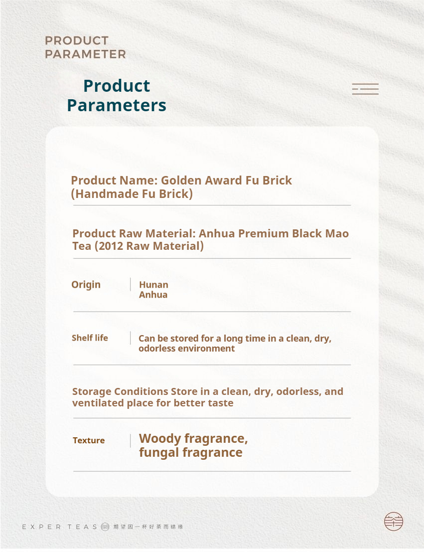 Bestselling 2012 Award - Winning Golden Flower Fuzhuan Tea - Anhua Dark Tea - Five Roots Tea