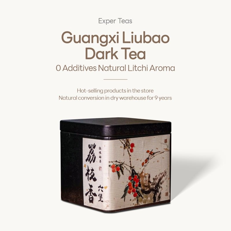 Guangxi Liubao Dark Tea with Lychee Aroma - Five Roots Tea