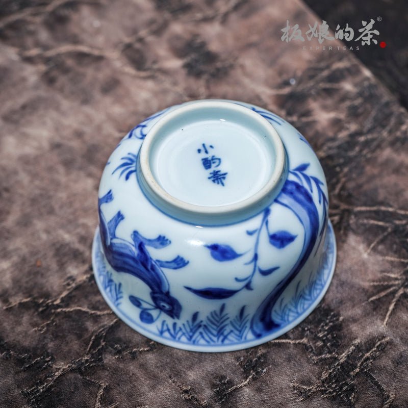Jingdezhen Handmade Blue and White Porcelain Xiaozhuozhai Tea Set 70ml - Five Roots Tea
