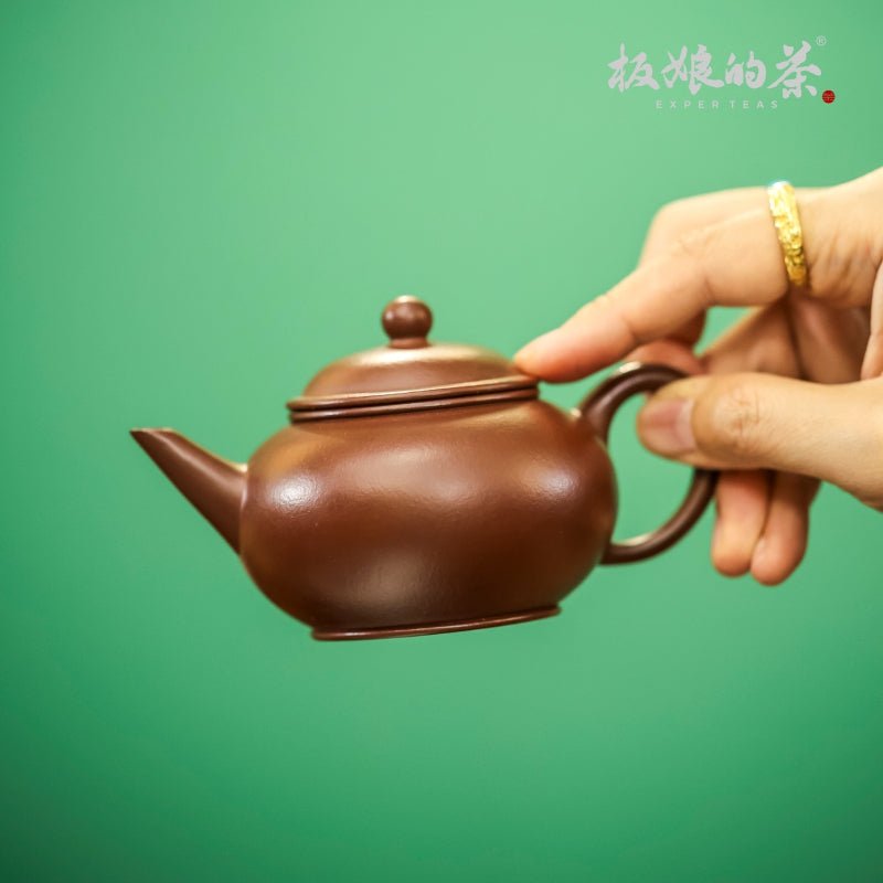 Yixing Dragon Blood Pure Handmade Premium Zisha Teapot - Five Roots Tea