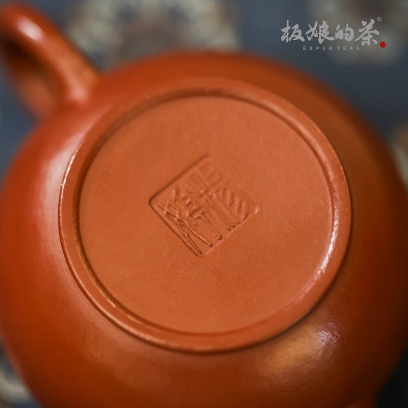 Yixing Pure Handmade Premium Vermilion Clay Zisha Teapot(purple clay teapot) - Five Roots Tea